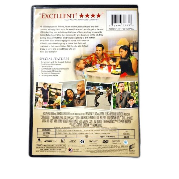 Courageous DVD Movie PG-13 Faith Christian Family Police - Picture 3 of 3